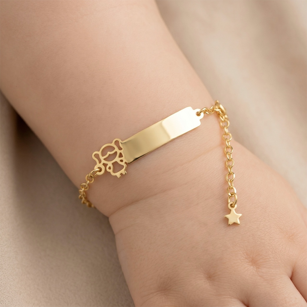 Pulsera infantil plaquinha menina