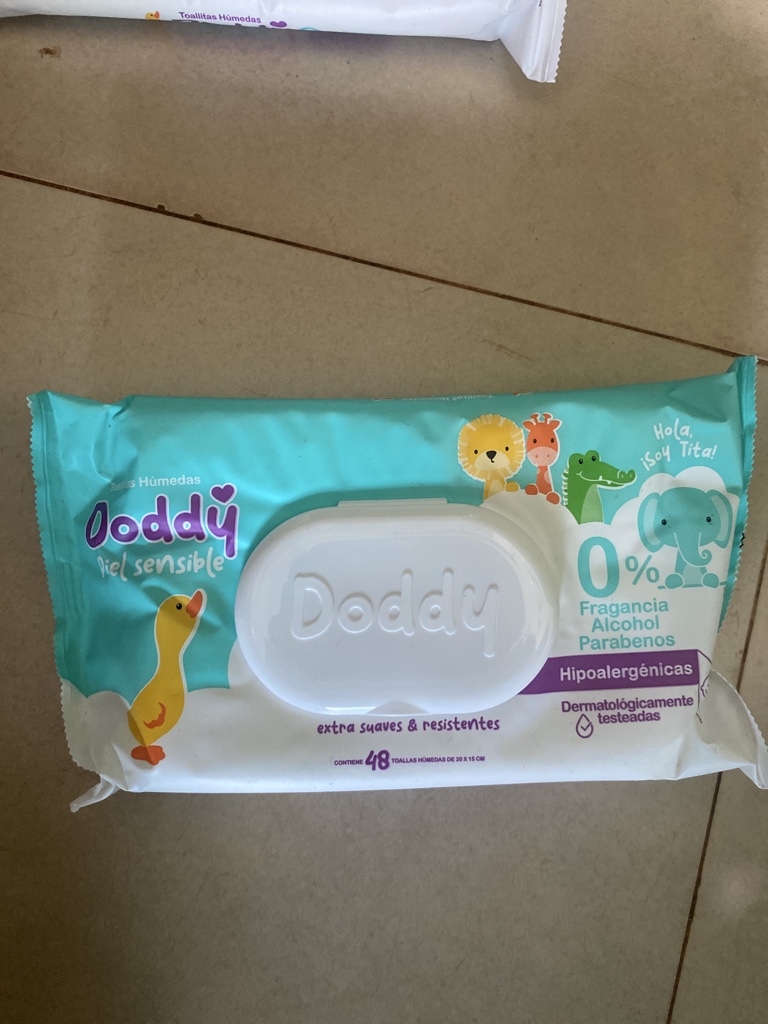 Doddy Toallitas Húmedas piel sensible 48 unidades
