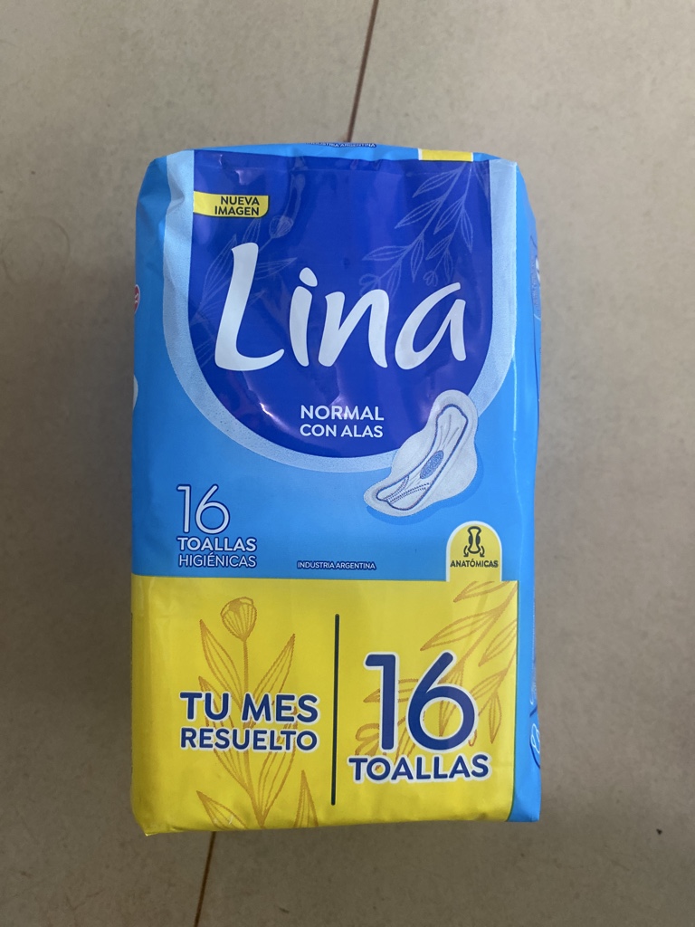 Lina toallas higienicas 16u