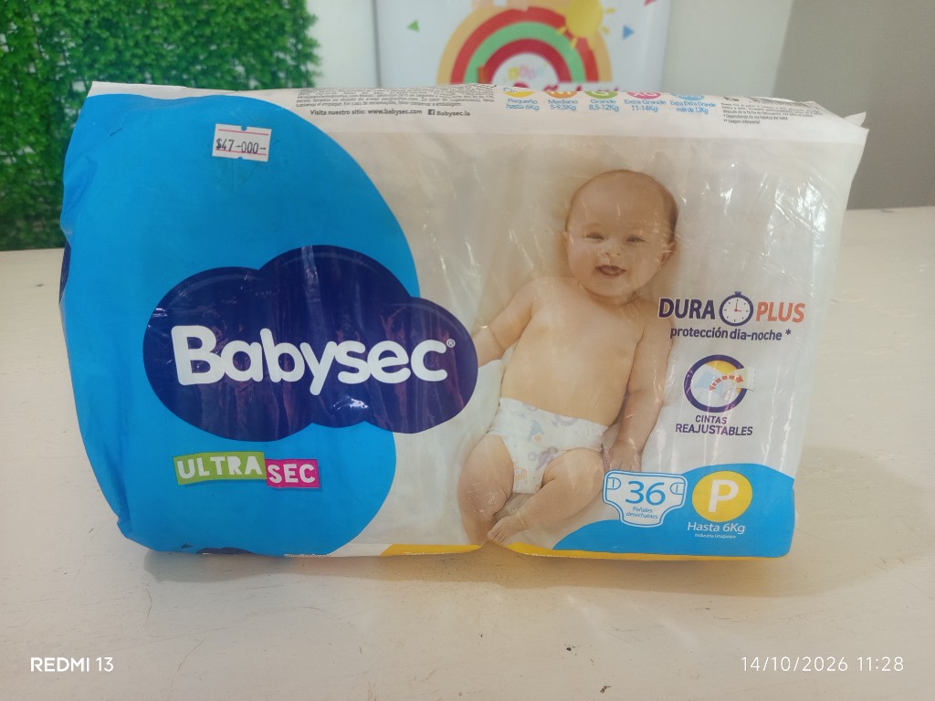 Babysec Clásico P 36 unidades