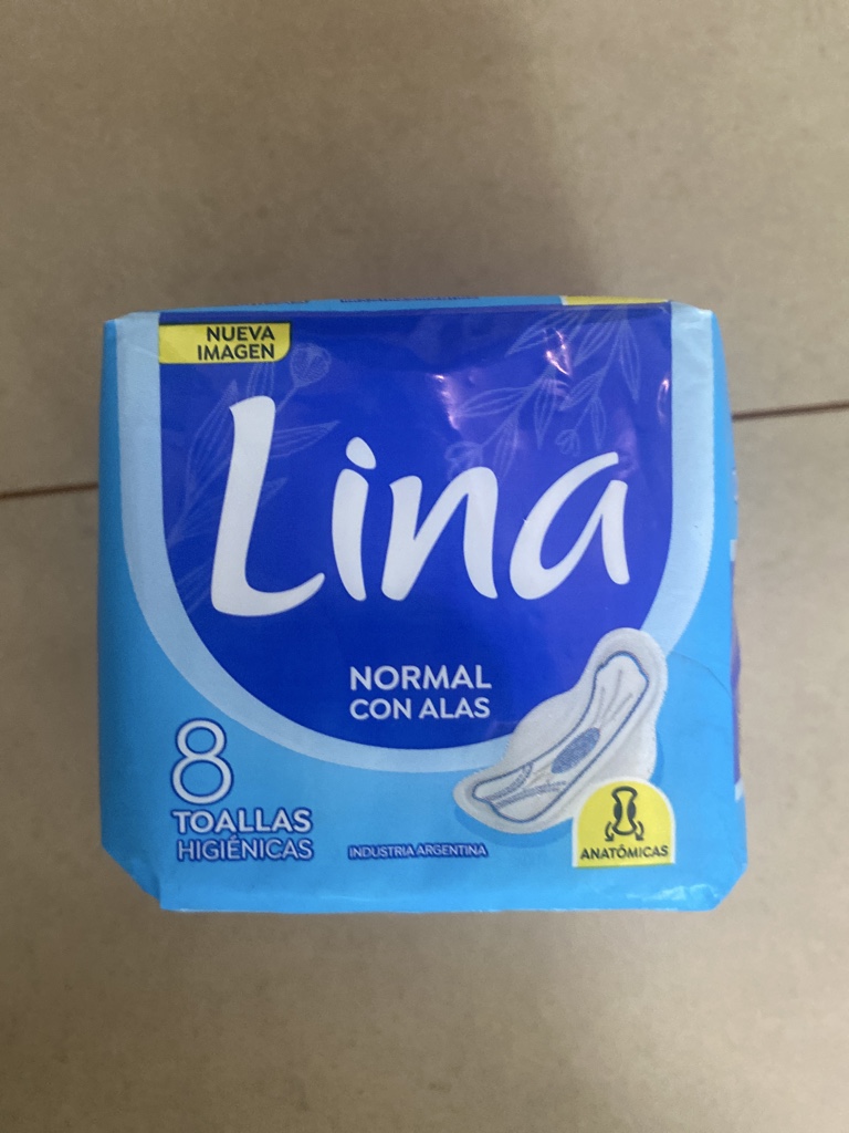 Lina toallas higienicas con alas