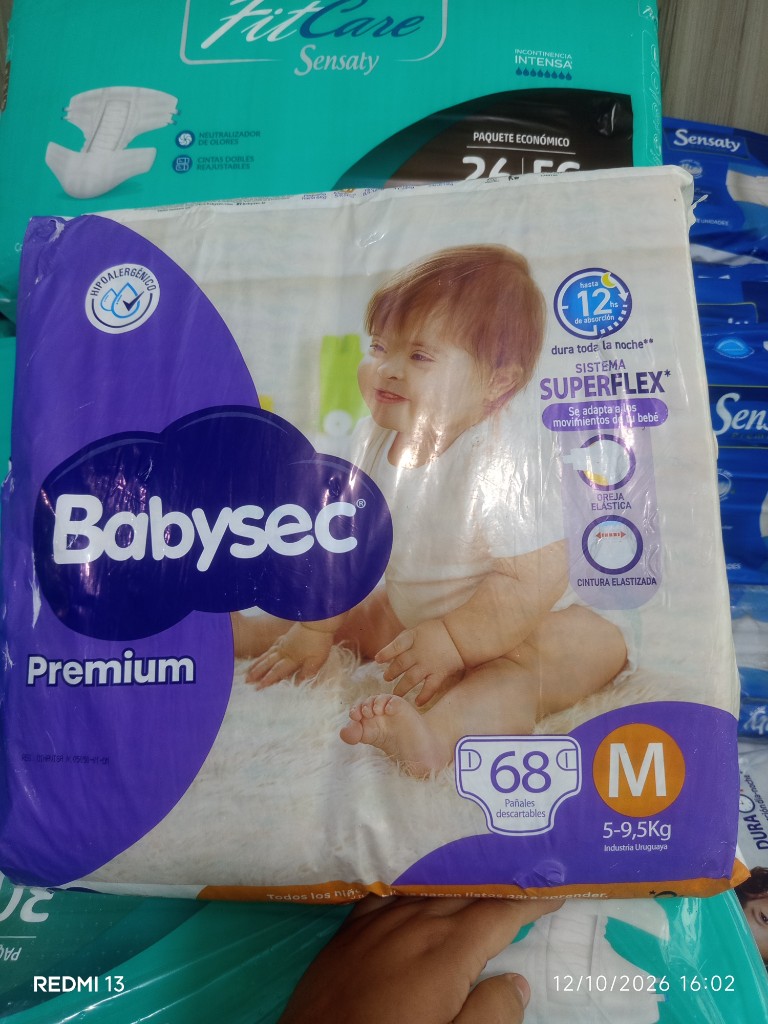 Babysec Premium M 68 unidades