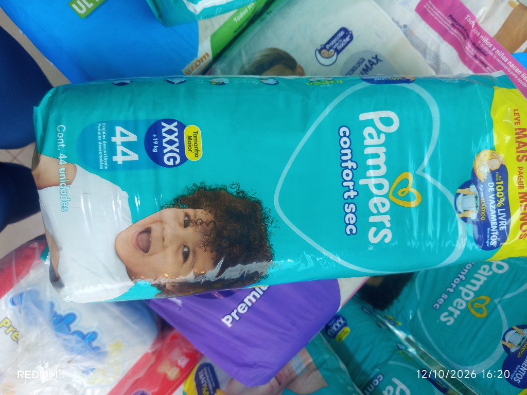 Pampers confort sec XXXG 44 unidades