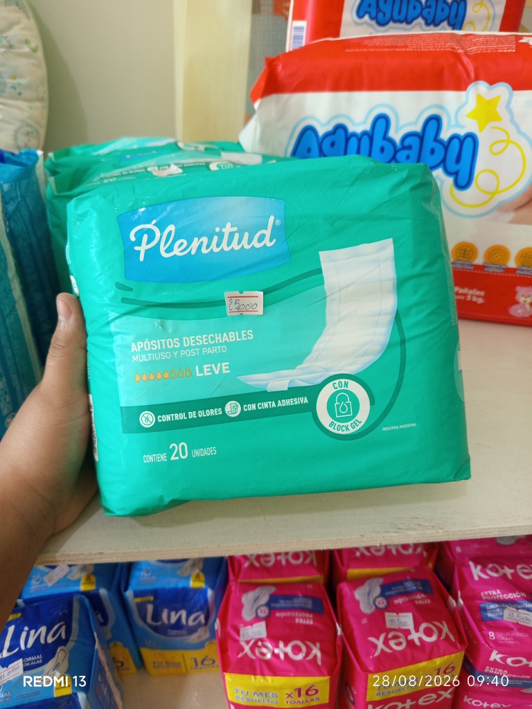 Plenitud pañales desechables