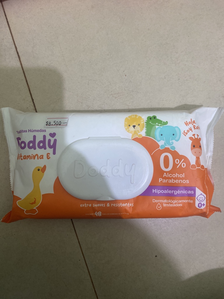 Doddy toallitas húmedas vitamina e 48 unidades