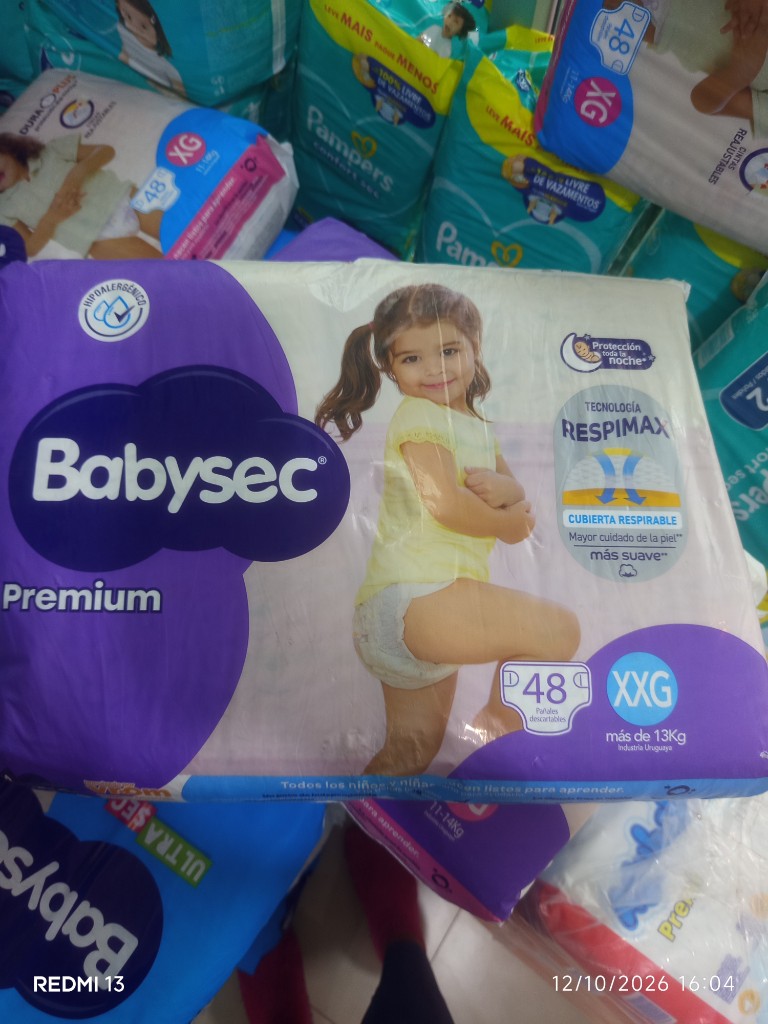 Babysec Premium XXG 48 unidades