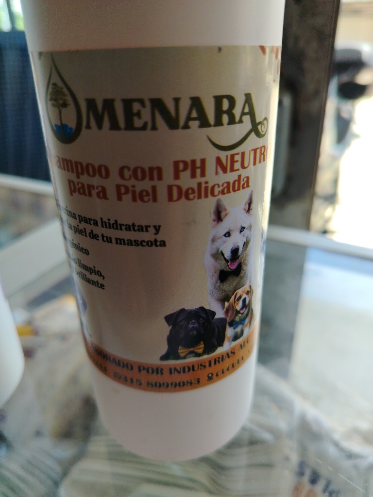 MENARA shampoo mascotas pH neutro
