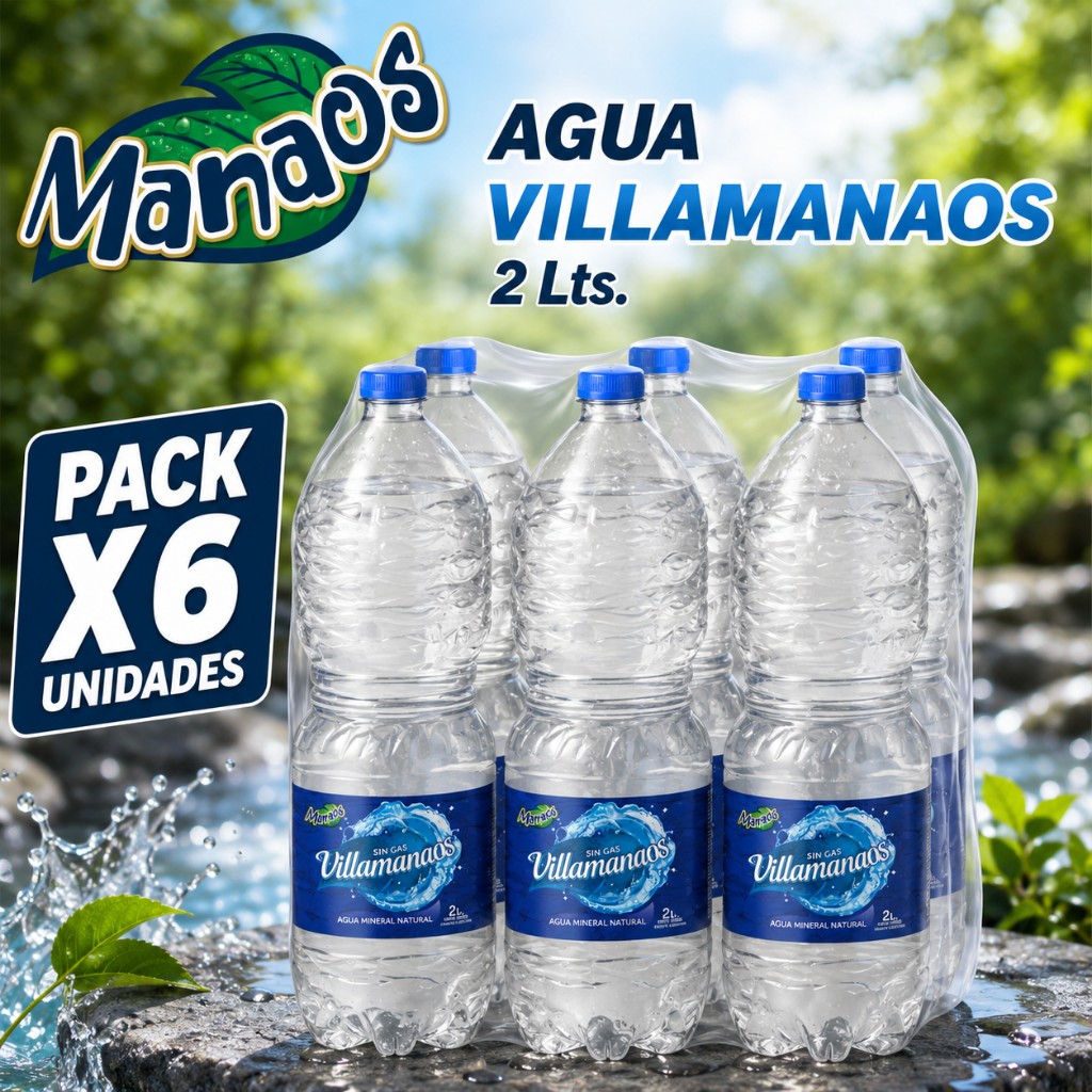 L) Agua 2 litros