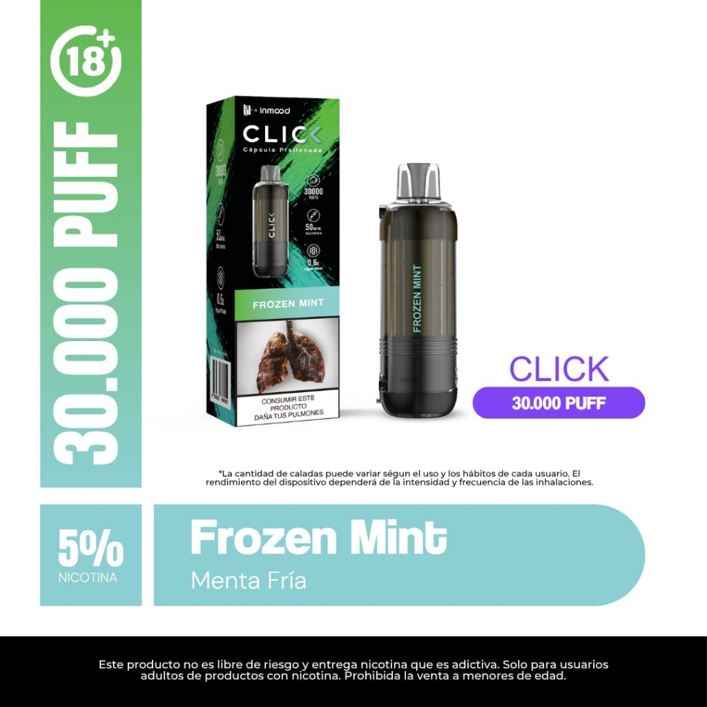 Cápsula Frozen mint click 30 mil puff