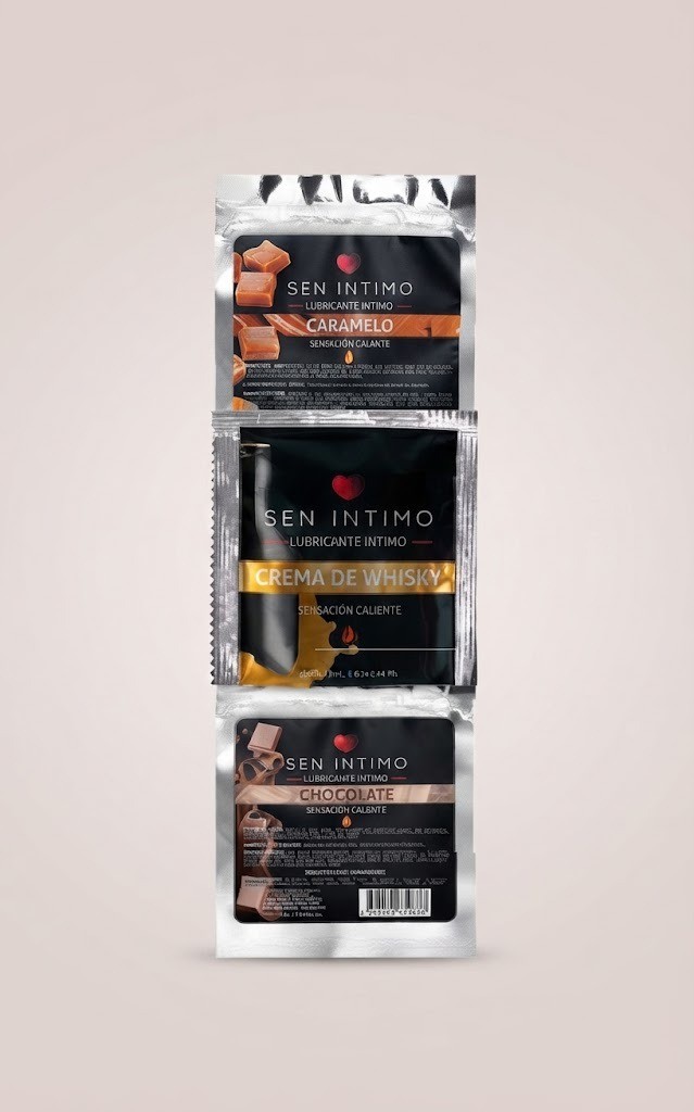 Sen Intimo lubricante sabor caramelosobres de lubricante de sex intimo