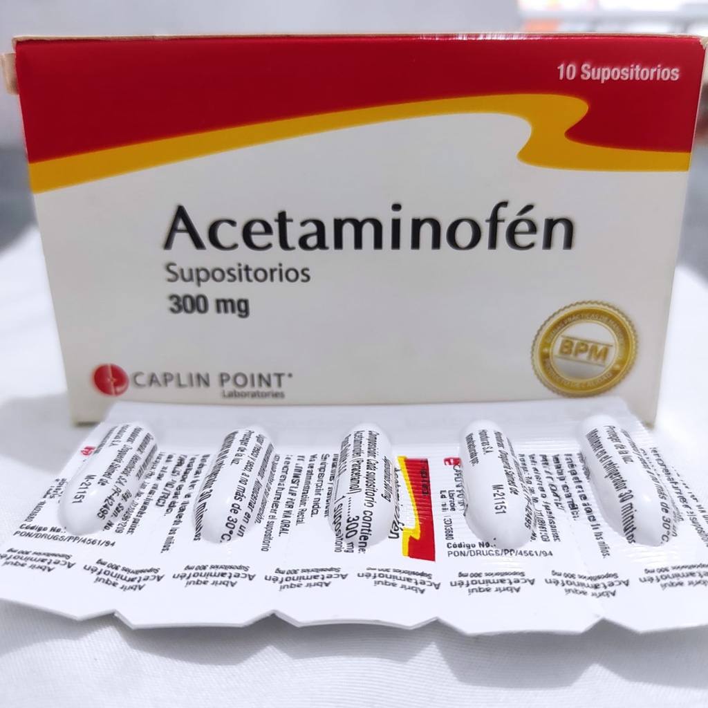 Acetaminofen Caplin supositorio * uni