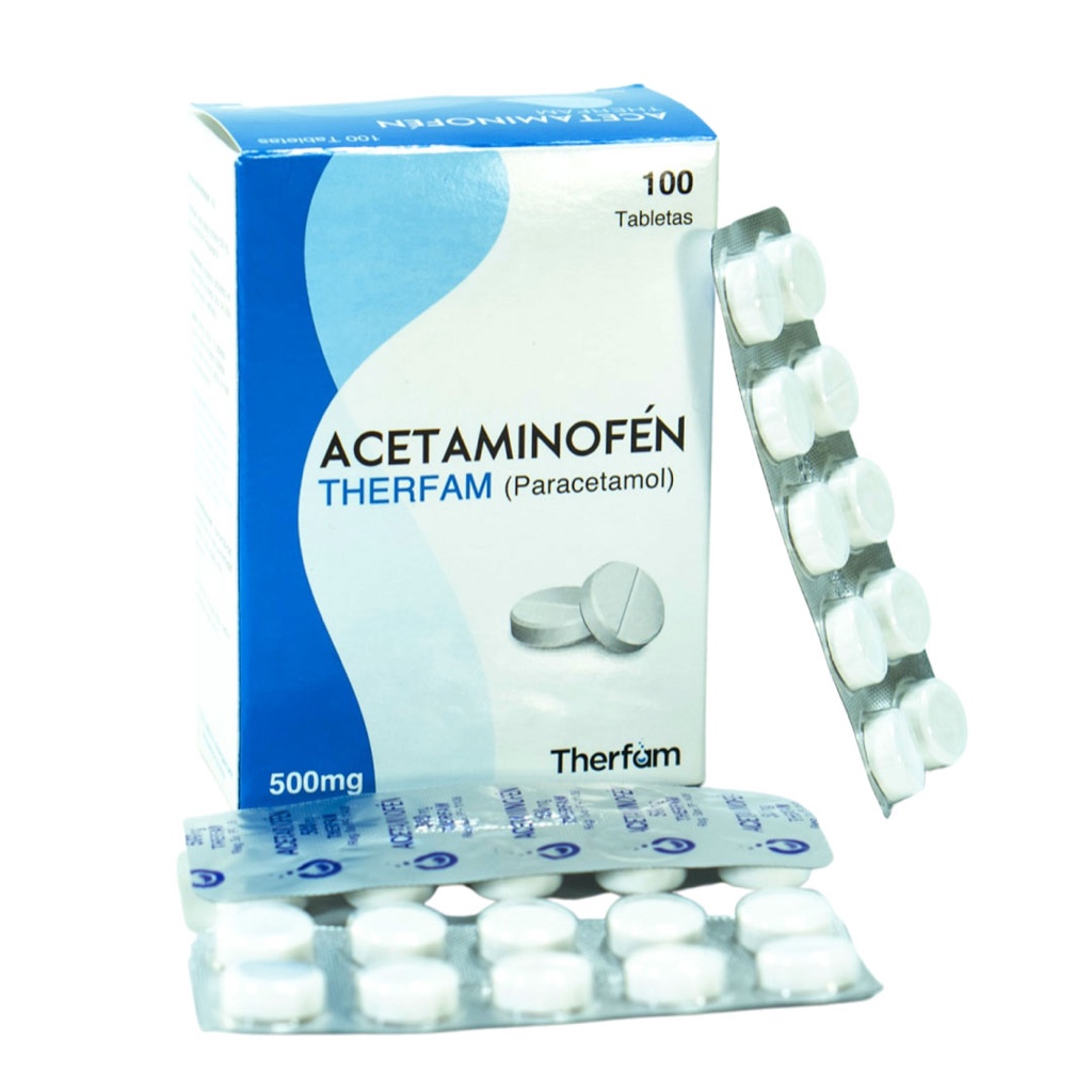 ACETAMINOFEN THERFAM 500 MG * BLISTER 10 TAB