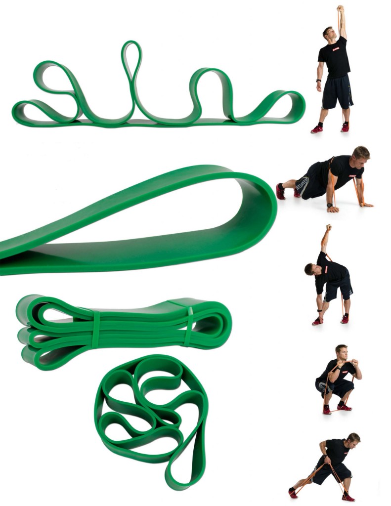 Banda elástica de poder verde sport fitness