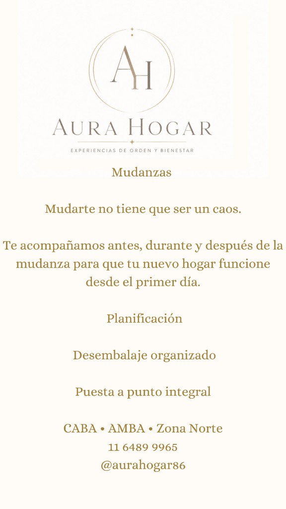 Mudanza y organización