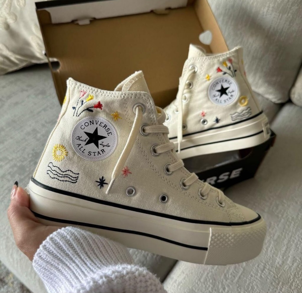 Converse mujer suela alta