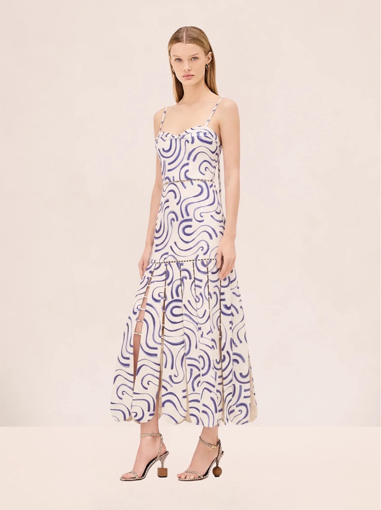 Bellisse Blue Print Dress