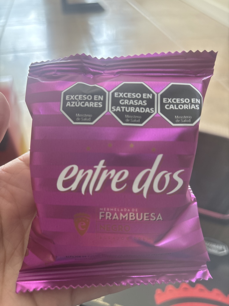 Entre Dos mermelada frambuesa negro