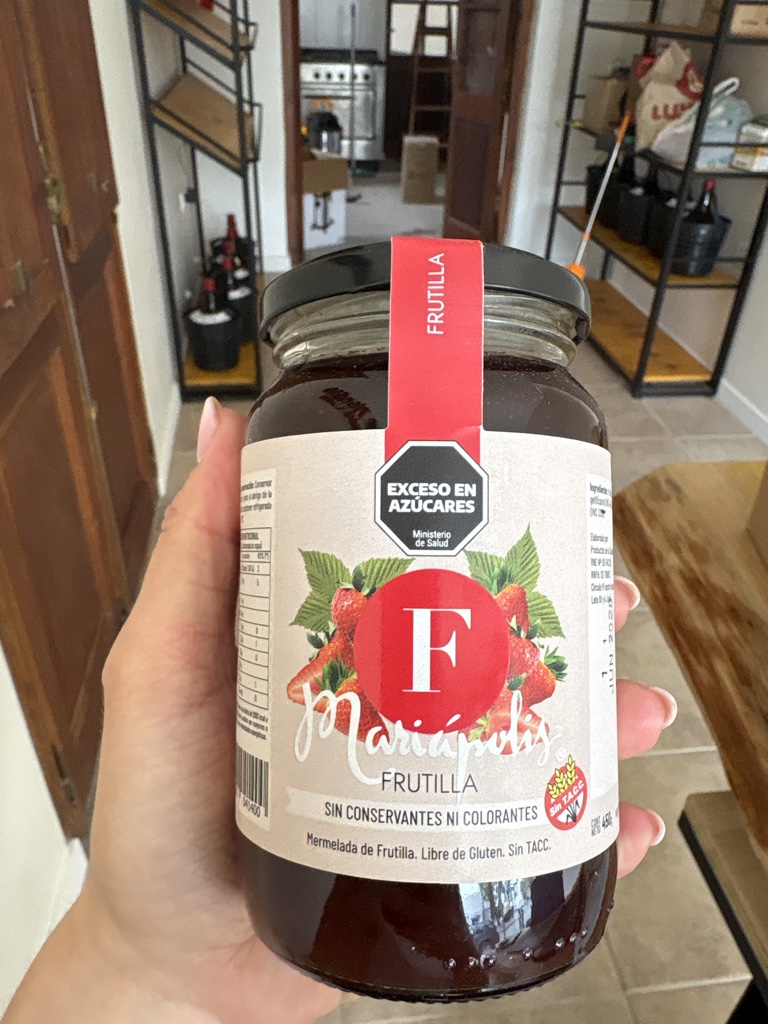 Mermelada de frutillas 450gr Mariapolis