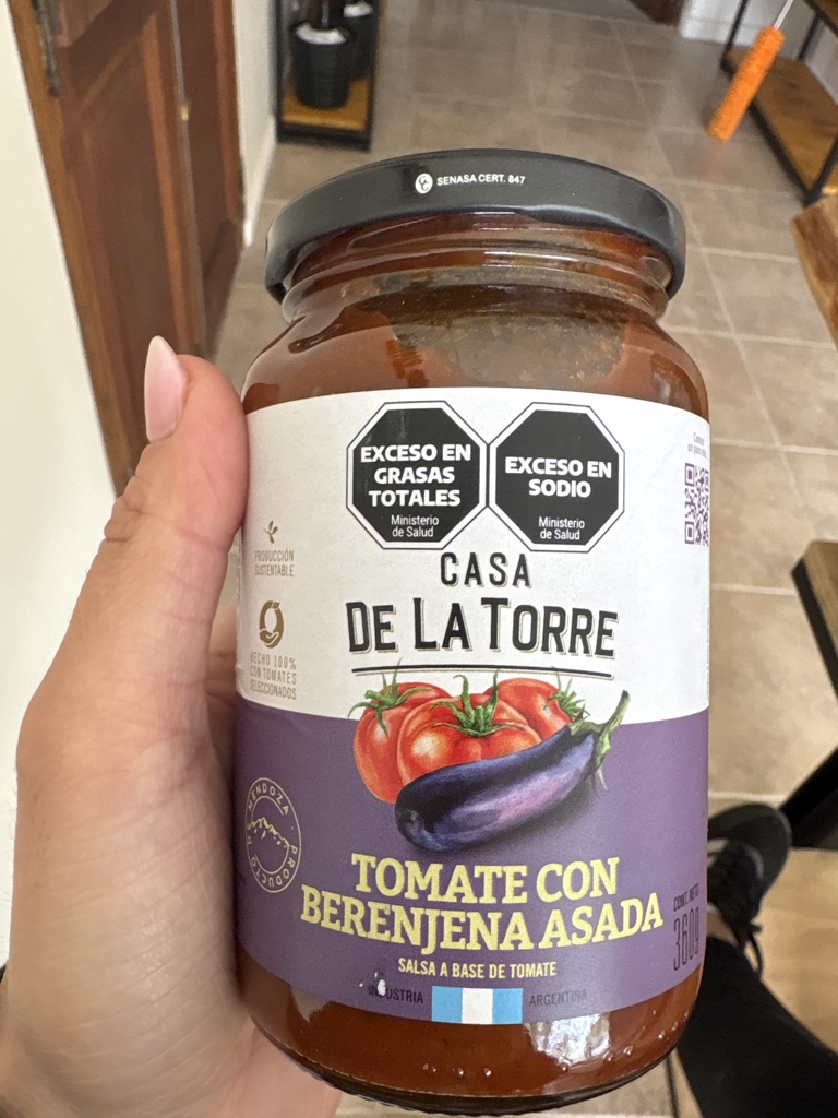 Salsa tomate con berenjena asada Casa de la torre 360gr