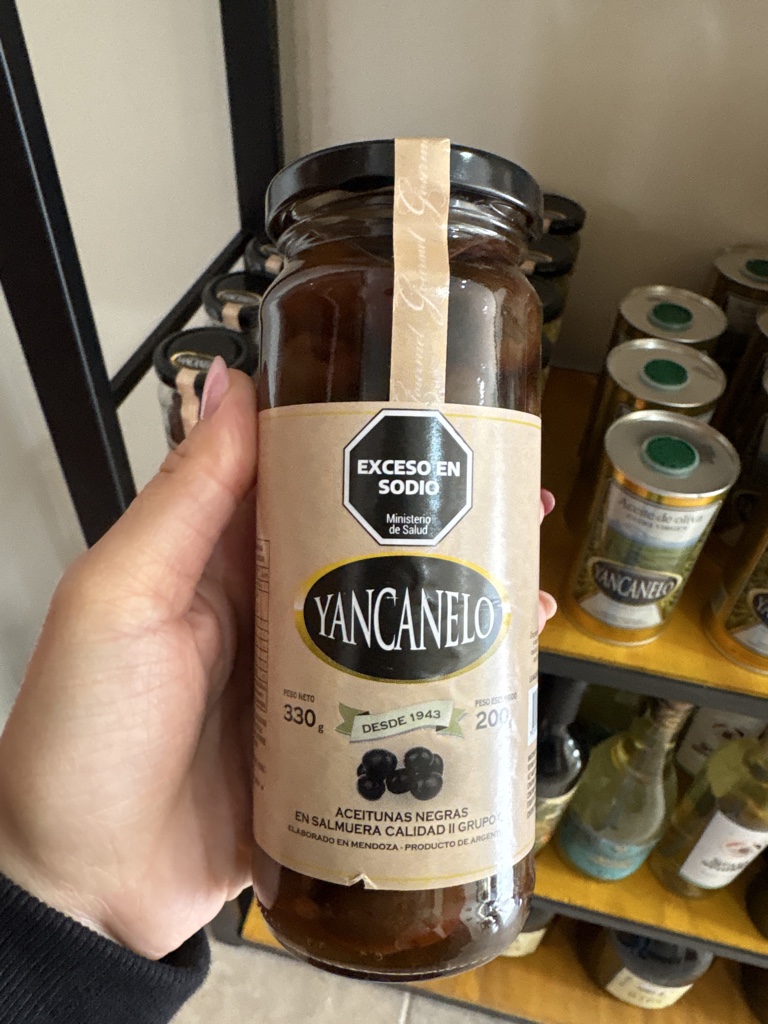 Aceitunas negras 330gr Yancanelo