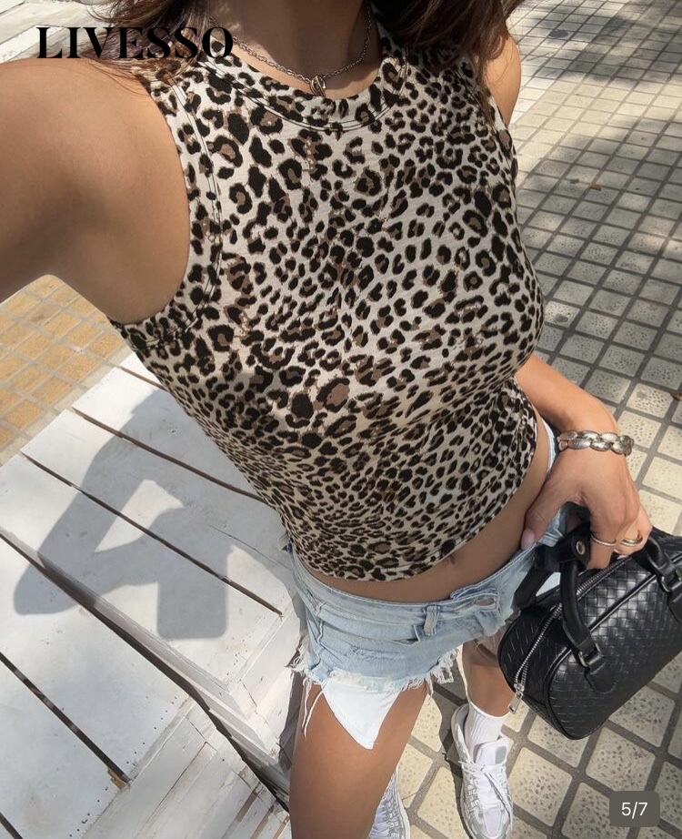 LIVESSO top leopardo
