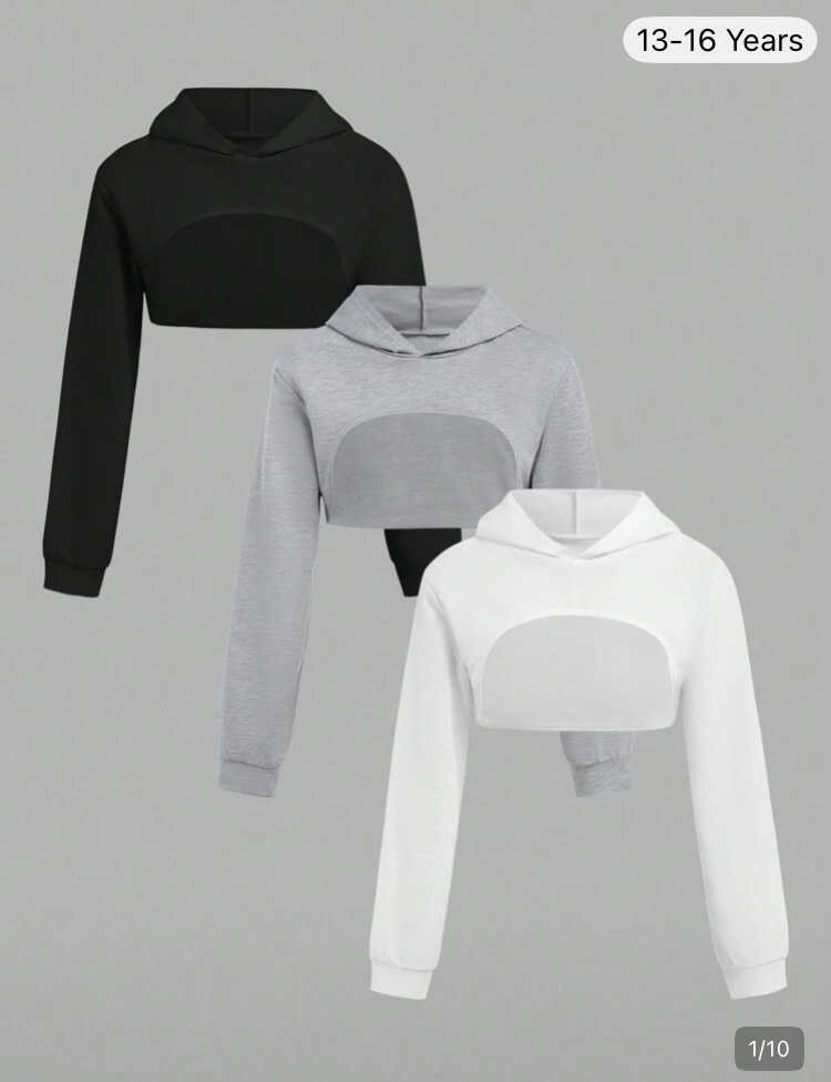 Hoodie negra juvenil