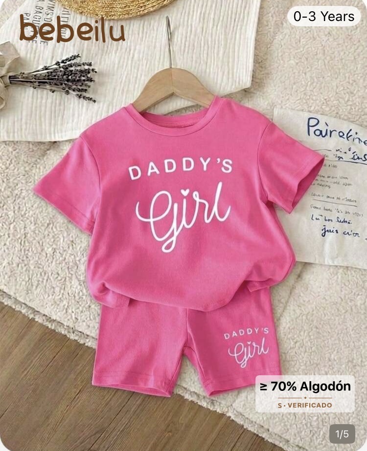 Bebelu rosado Daddy's Girl