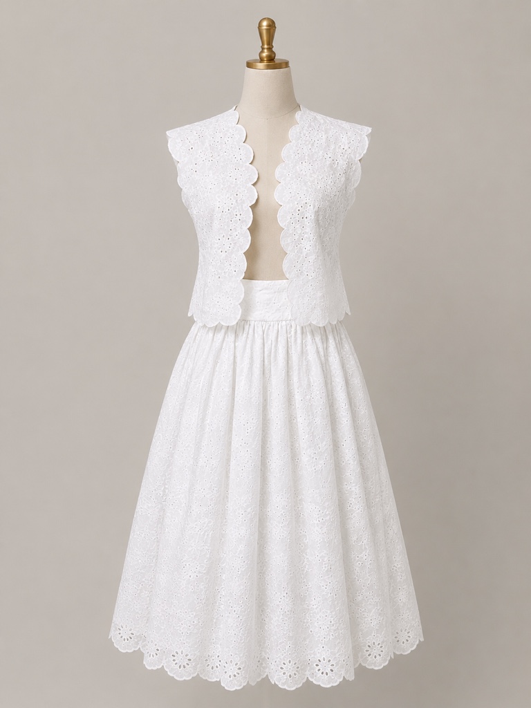 Vestido blanco encaje