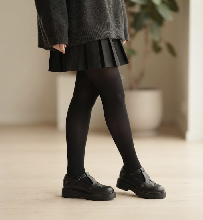 Zapato  Mary Jane Chunky Platform T-Strap Oxfords