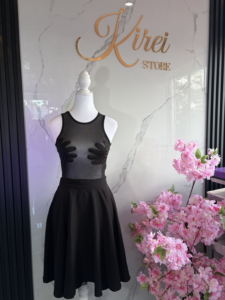 Conjunto dama negro enagua