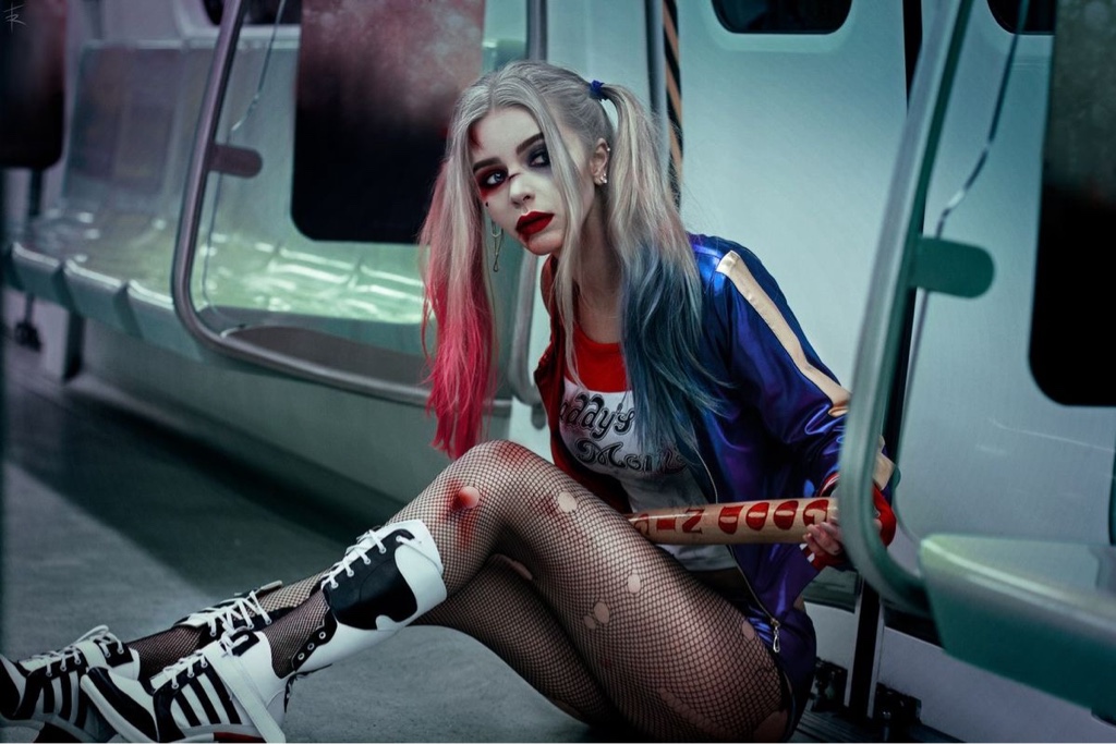 Disfraz Harley queen con accesorios