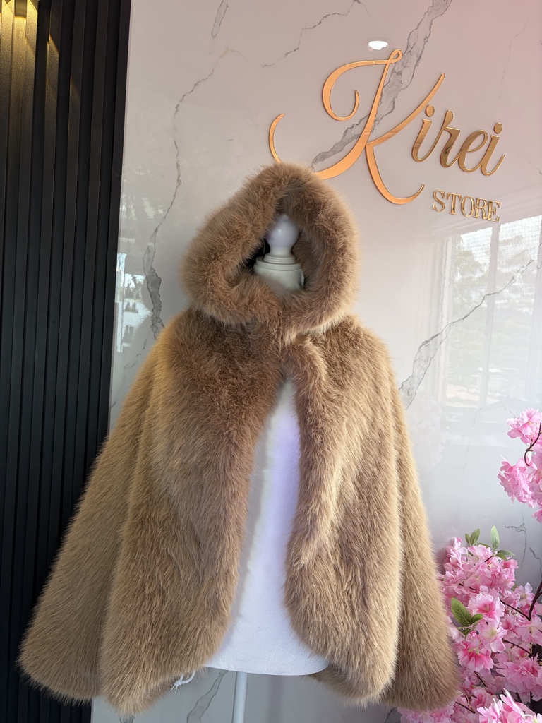 Suéter dama peludo  café claro