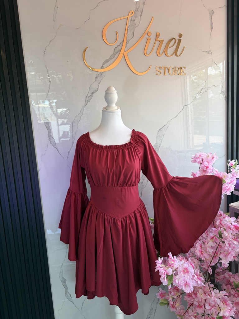 Vestido vino ajustable