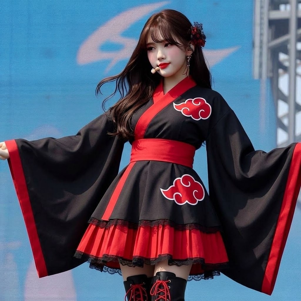 Traje disfraz Naruto akatsuki mujer