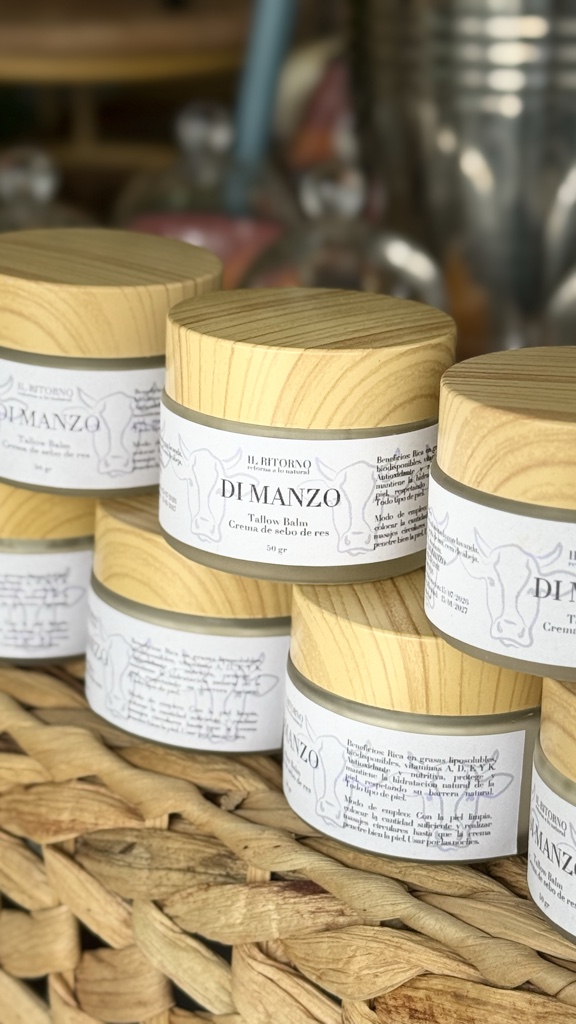 Crema facial sebo de res Di Manzo Tallow Balm