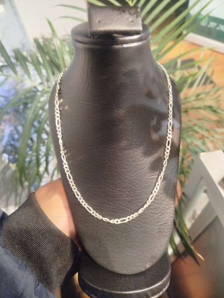 Cadena de plata tejido 3 en 1 mediano
