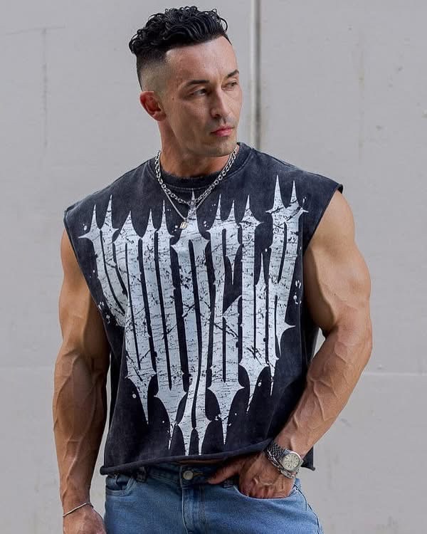 3021 YoungLA - Revenge Crop Cut-Offs Black Wash