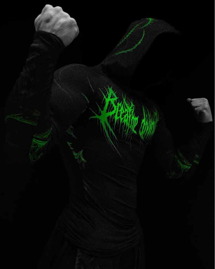 BreatheDivinity Void Tech™ Pulsefire Hoodie Compression [NEON GREEN]