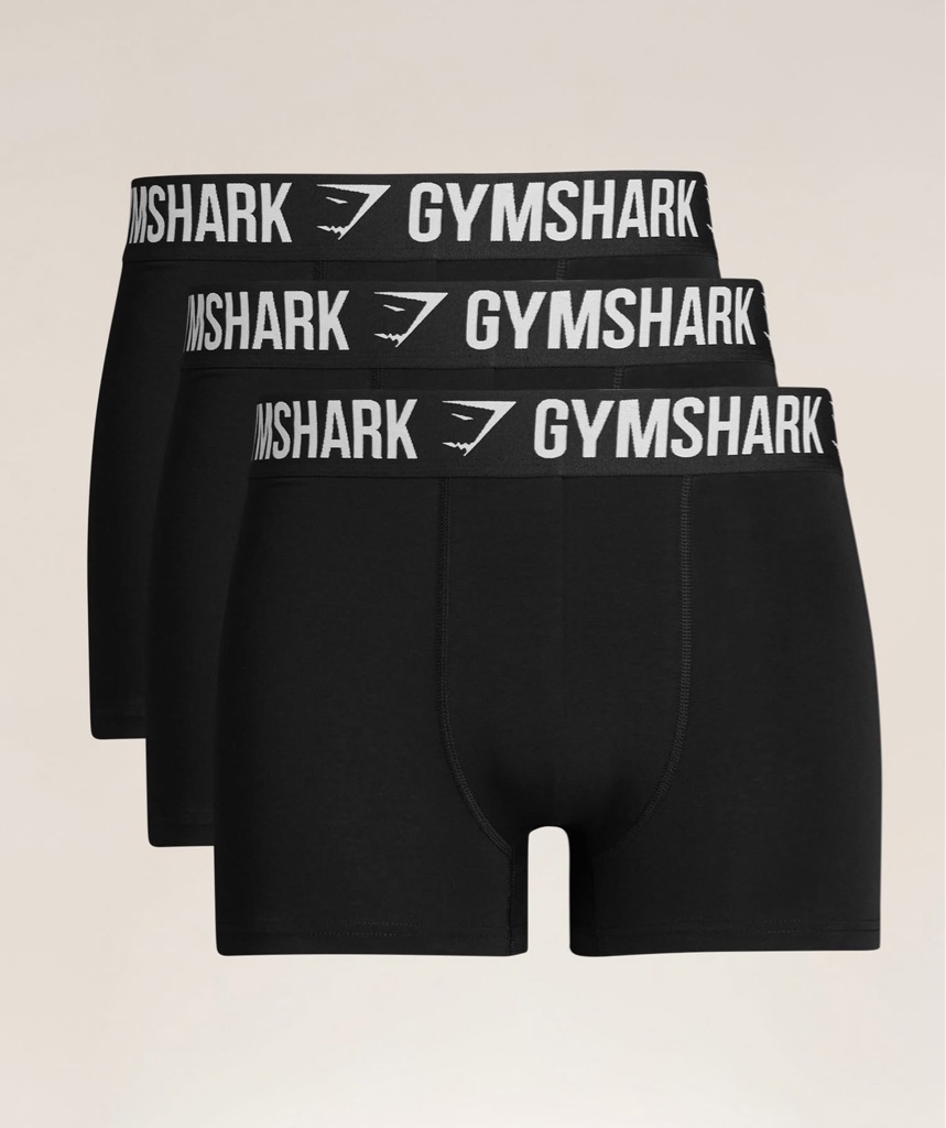 Gymshark Boxer Brief 3PK - Black