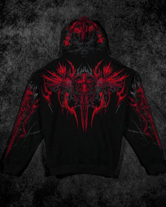 BreatheDivinity Abysswalker Oversized pullover hoodie [NIGHTMARE]