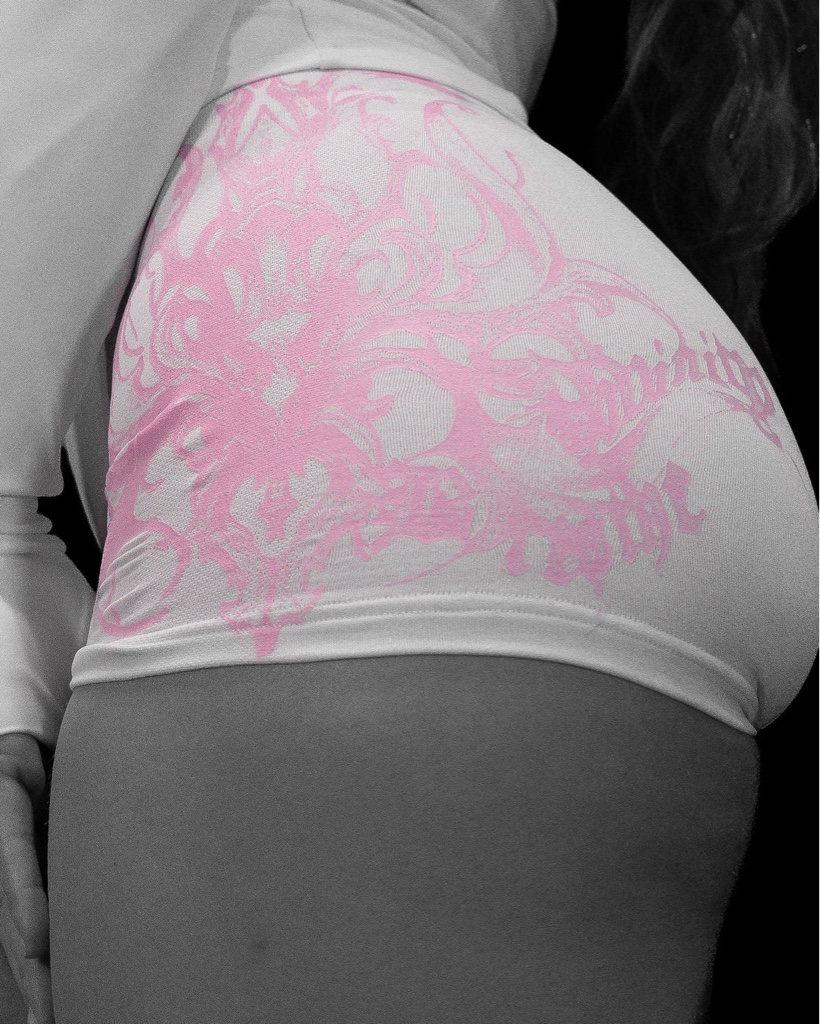 BreatheDivinity Womens Void Tech™ Regalia Seamless Shorts [HEAVENLY PINK]