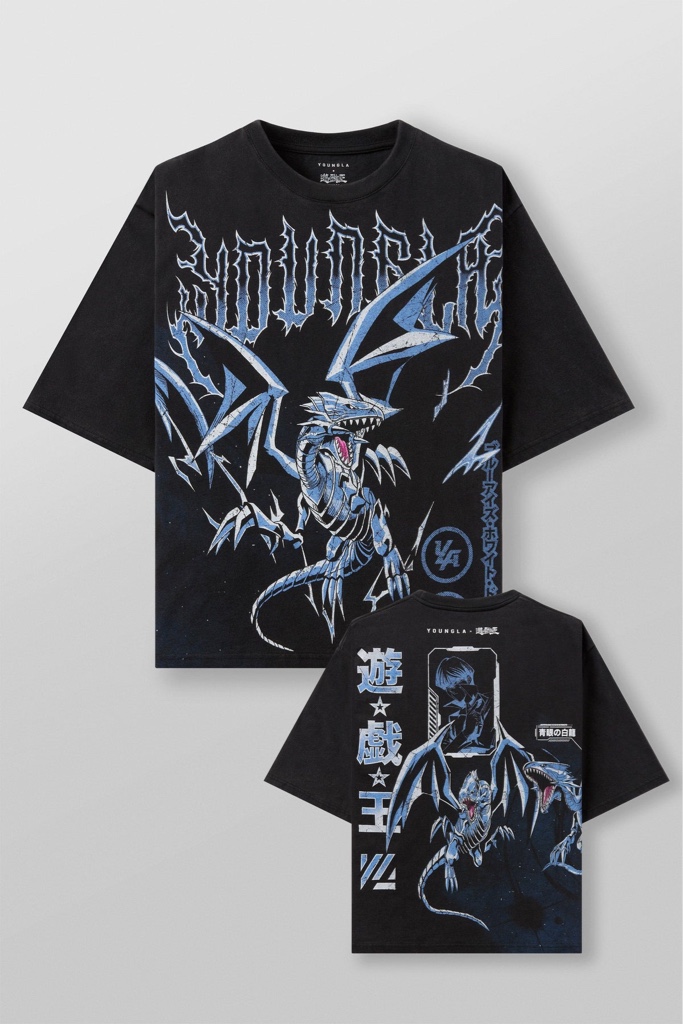 4123 YoungLA - Yu-Gi-Oh!® Tees Blue Eyes White Dragon