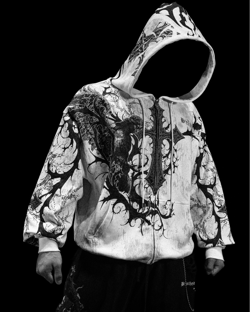 BreatheDivinity✨ Sanctuary Oversized Zip-up Hoodie [DIVINE WHITE]