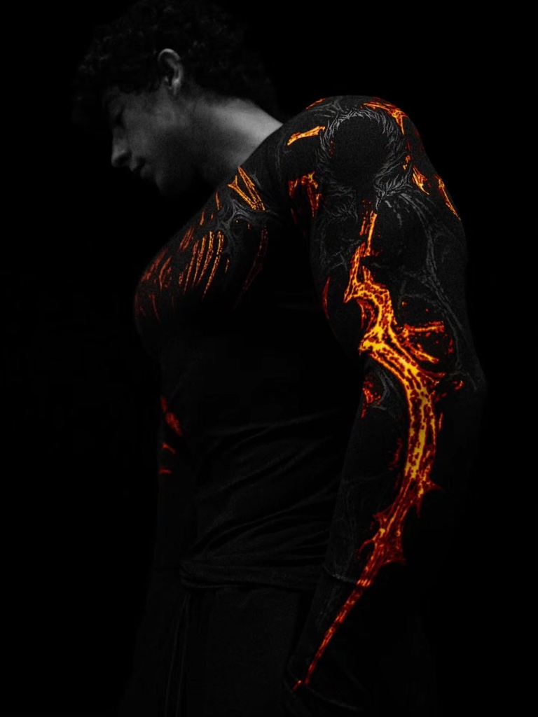 BreatheDivinity Void Tech™ Parasite Longsleeve Compression [INFERNO]