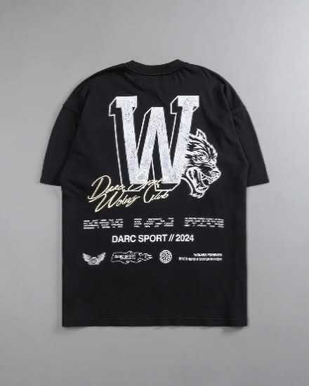 DarcSport  Our Mark “premium” Oversize tee in Black