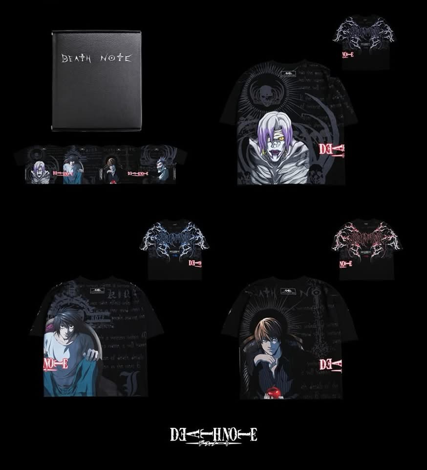CIVIL REGIME Death Note x Civil Side By Side Dungeon Tee “Box Set” in Black