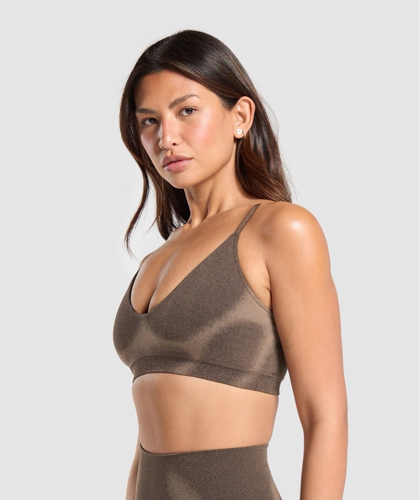 Gymshark  Blur Seamless Bralette Archive Brown/Soul Brown