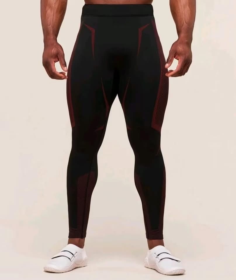 GymShark  Onyx 5.0 Seamless Tight - Black/Carmine Red