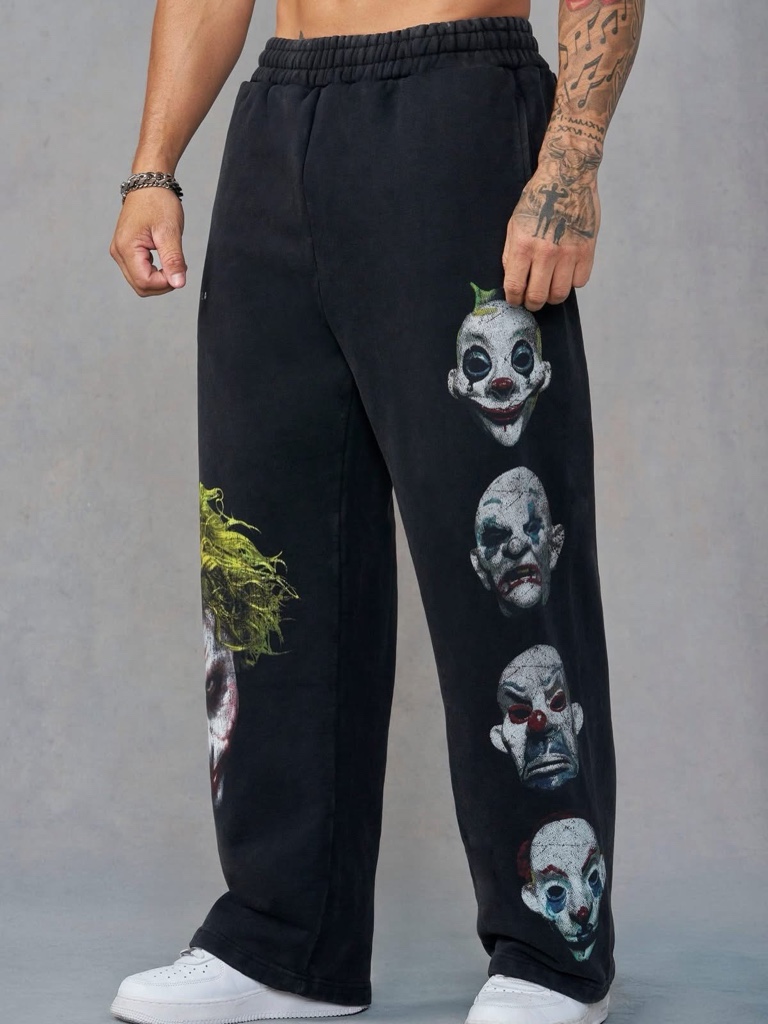 2158 YoungLA BATMAN LEGENDS JOGGERS Joker Goons