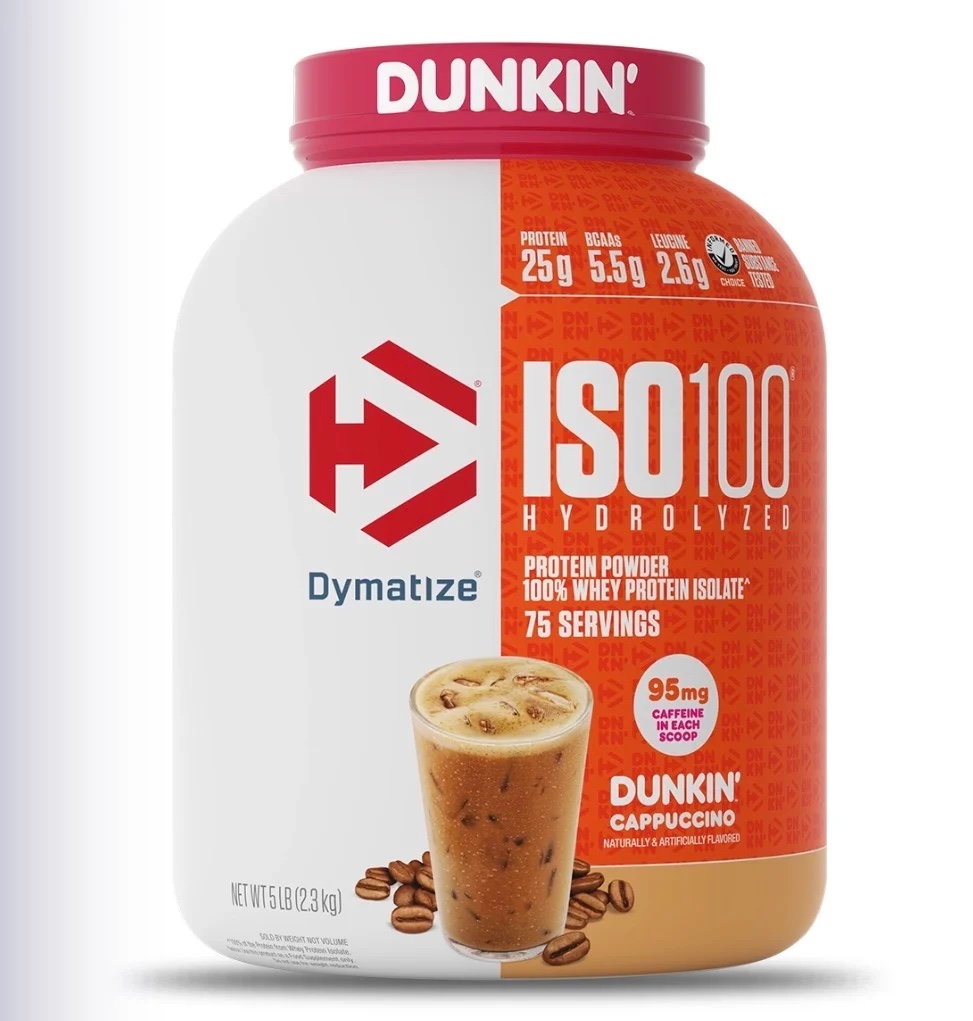 Dymatize® ISO100®  Hydrolyzed Dunkin' Capuchino 76 Servicios